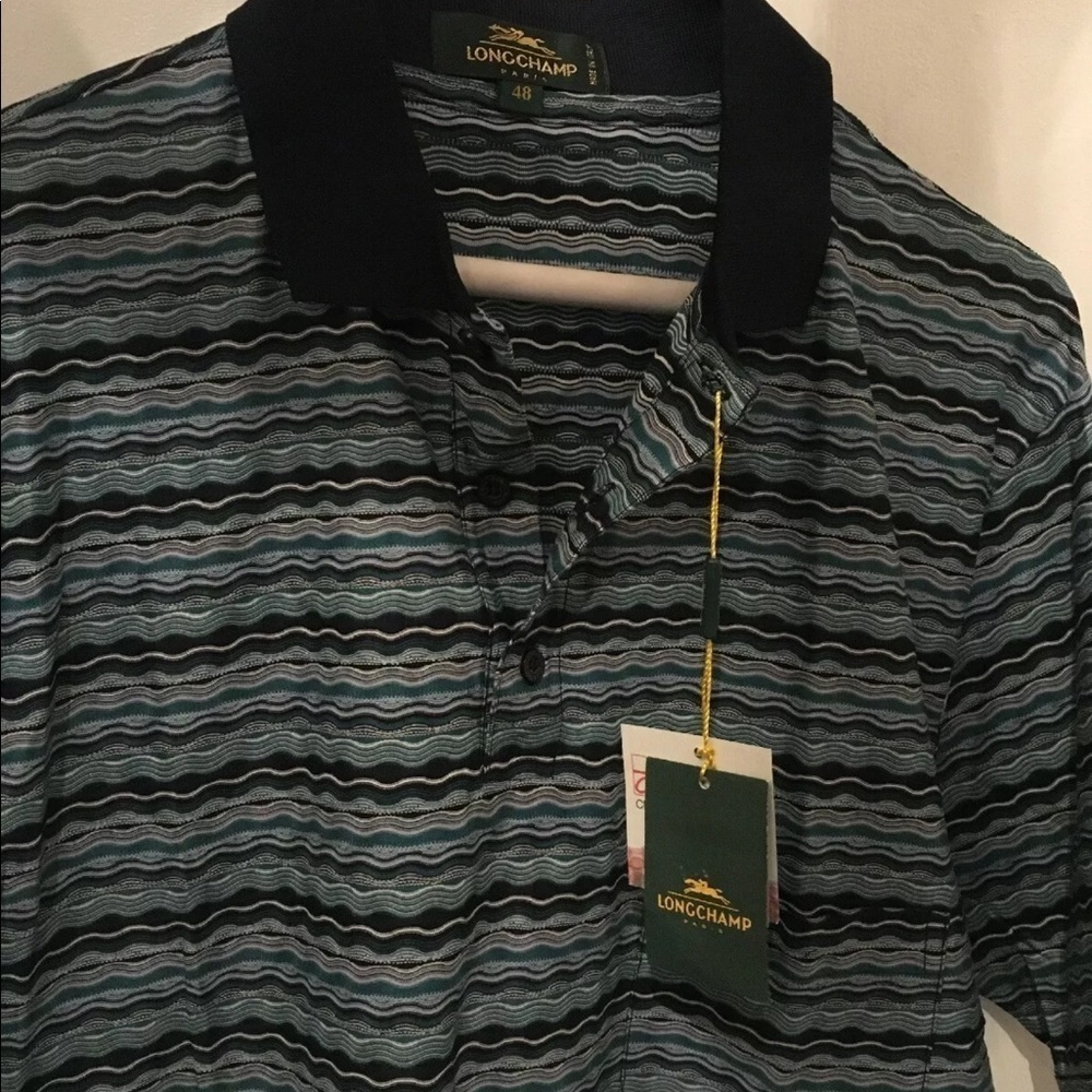 LONGCHAMP PARIS MENS POLO SHIRT HTF - Picture 4 of 8